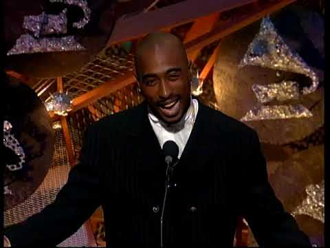 Tupac introduces Kiss at the 1996 Grammy Awards